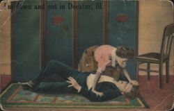 I'm down and out in Decatur, Ill. Postcard