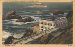 Cliff House and Seal Rocks, San Francisco, Calif. Postcard