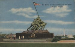 Statue of Flag Raising on Iwo Jima, Arlington, Virginia Postcard