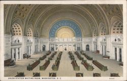Union Station Waiting Room, Washington, D.C. Postcard