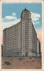 Pennsylvania Railroad System Building Postcard