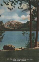 Mt. Baldy, Altitude 12,008 Feet, from Grand Lake Postcard