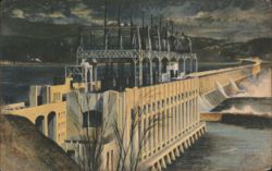 Conowingo Hydro-Electric Development, Susquehanna River Postcard