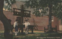 The Public Gaol, Williamsburg, Virginia Postcard