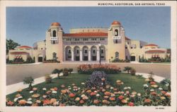 Municipal Auditorium, San Antonio, Texas Postcard