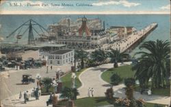 Pleasure Pier, Santa Monica, CA Postcard