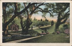 Busch Gardens, Pasadena, California Postcard