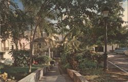 Typical Sidewalk at Old San Juan Postcard