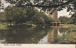 Turtle Creek, Scenic View with Buildings Postcard