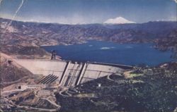 Shasta Dam, Central Valley Project, Mt. Shasta Postcard
