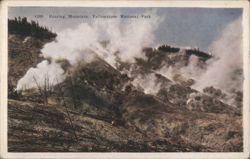Roaring Mountain, Yellowstone National Park Postcard