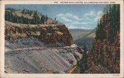 Golden Gate Canyon, Yellowstone National Park Postcard