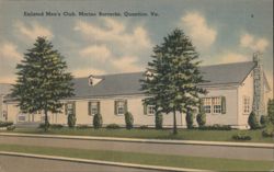 Enlisted Men's Club, Marine Barracks, Quantico, VA Postcard