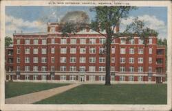 U. S. War Veterans' Hospital, Memphis Postcard