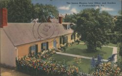 The James Monroe Law Office and Garden, Fredericksburg, VA Postcard