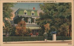 Birthplace of Admiral Richard E. Byrd Postcard