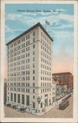 Colonial National Bank, Roanoke, VA Postcard