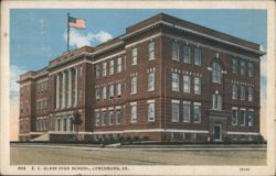 E. C. Glass High School, Lynchburg, VA Postcard
