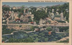 Miniature Mountain Scene, McKennan Park Postcard