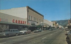 Cornet, F.W. Woolworth Co. Storefronts, San Luis Obispo Postcard