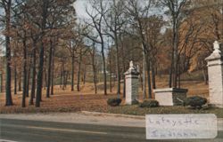 Indiana Veterans' Home Main Entrance Gate Postcard