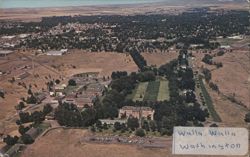 Veteran's Hospital Aerial View Postcard