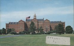 Veterans' Hospital, Colonial Design Postcard