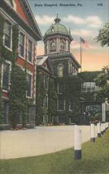 State Hospital, Shamokin, PA Postcard