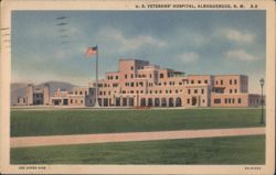 U.S. Veterans' Hospital, Albuquerque, NM Postcard