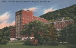 The New Roanoke Memorial Hospital, Roanoke, VA Postcard