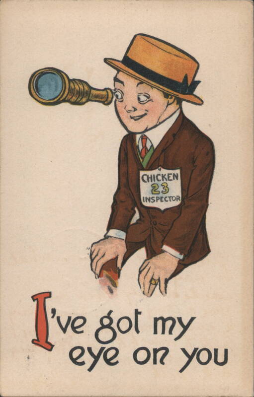 Chicken 23 Inspector I've Got My Eye On You Comic