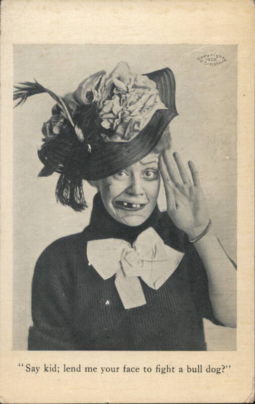Say kid; lend me your face to fight a bull dog? Comic Woman