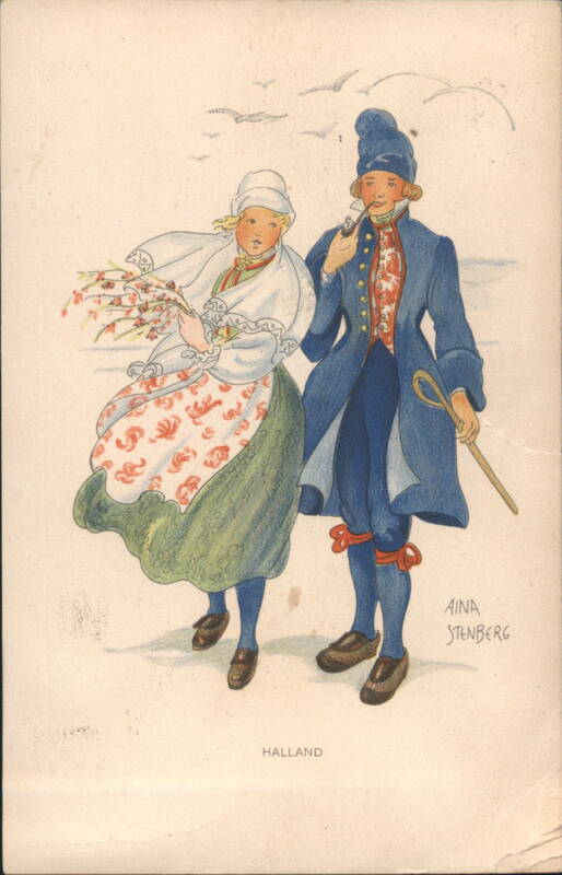 Traditional Halland Folk Costumes by Aina Stenberg Sweden