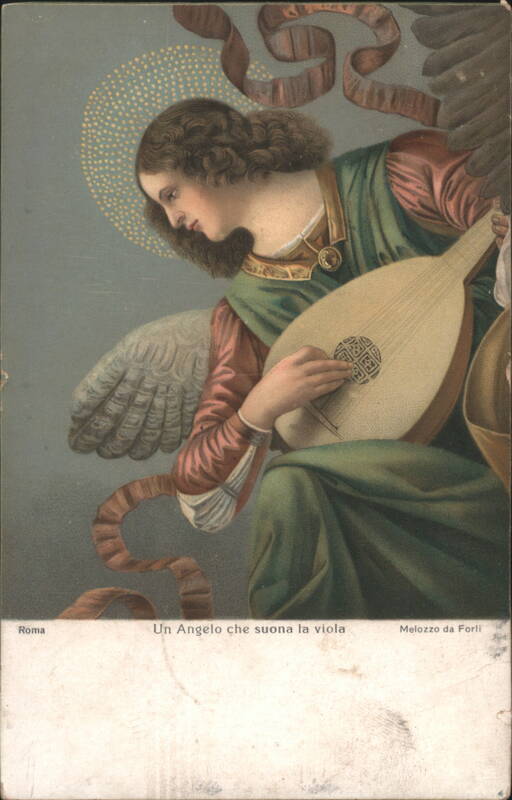 Angel Playing the Viola by Melozzo da Forlì, Rome