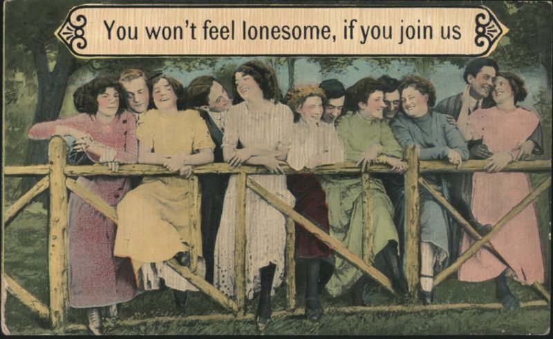 You won't feel lonesome, if you join us Couples on Fence