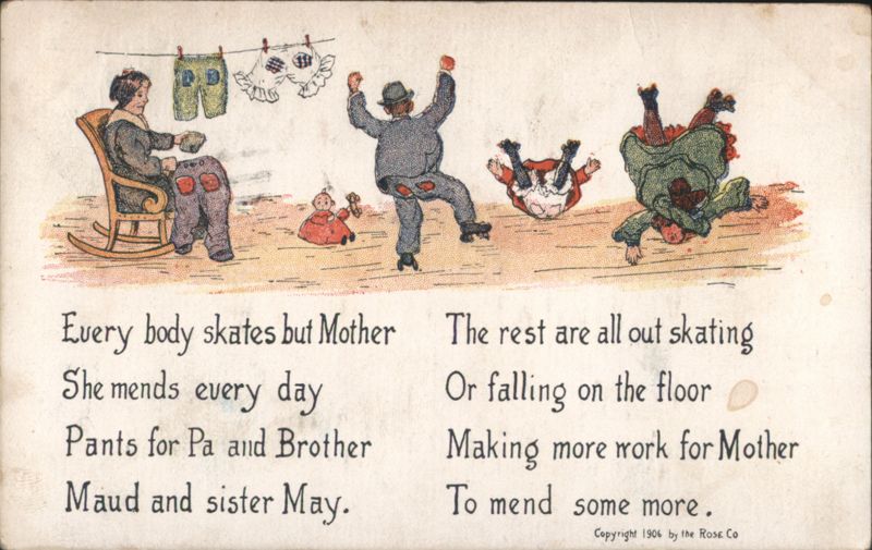 Everybody Skates But Mother Comic Roller Skating Scene