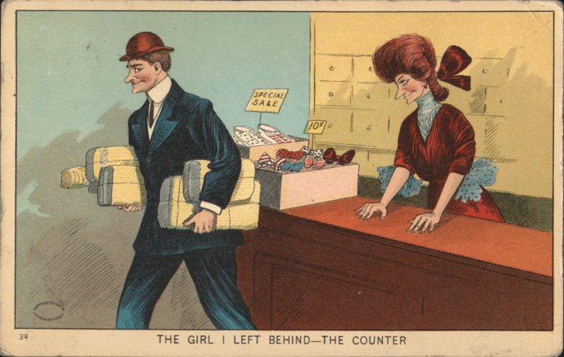 The Girl I Left Behind—The Counter Comic Illustration
