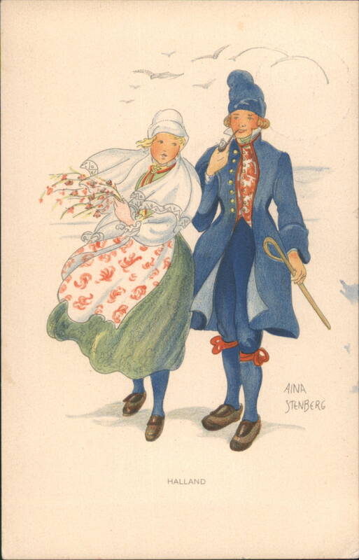Halland Traditional Folk Costumes by Aina Stenberg Sweden