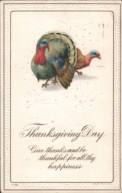 Thanksgiving Day Turkeys with Thankful Greeting