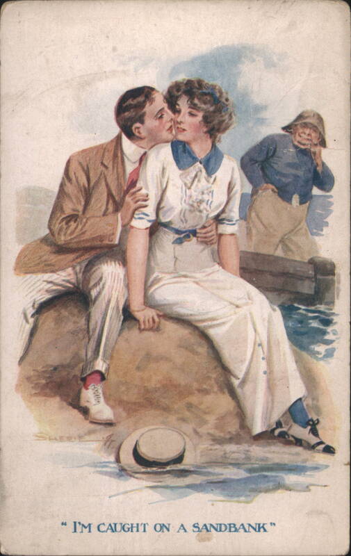 I'm Caught on a Sandbank Romantic Couple & Sailor