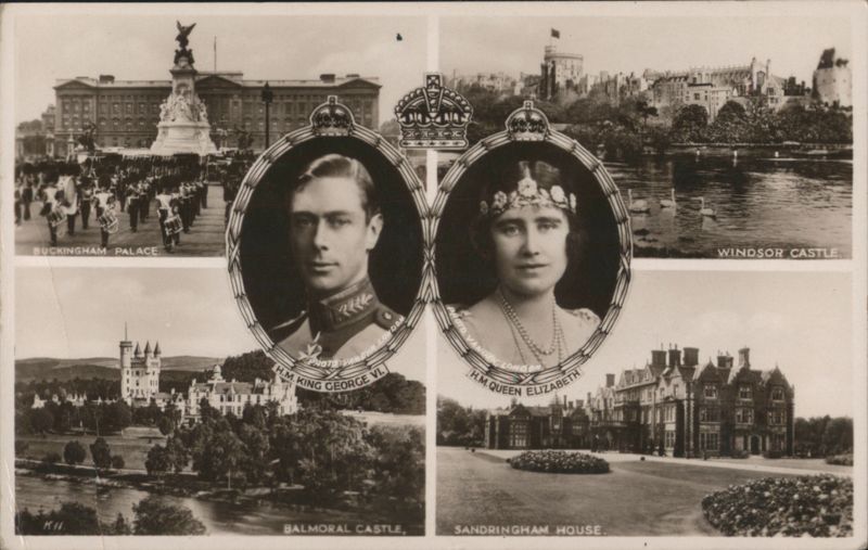 King George VI, Queen Elizabeth and Royal Residences United Kingdom