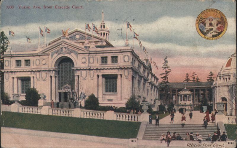 Yukon Avenue from Cascade Court, 1909 AYPE Seattle Washington