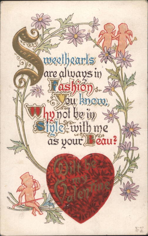 Sweethearts are always in Fashion Valentine with Cupids