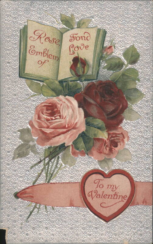 Rose Emblem of Fond Love Valentine with Pink and Red Roses