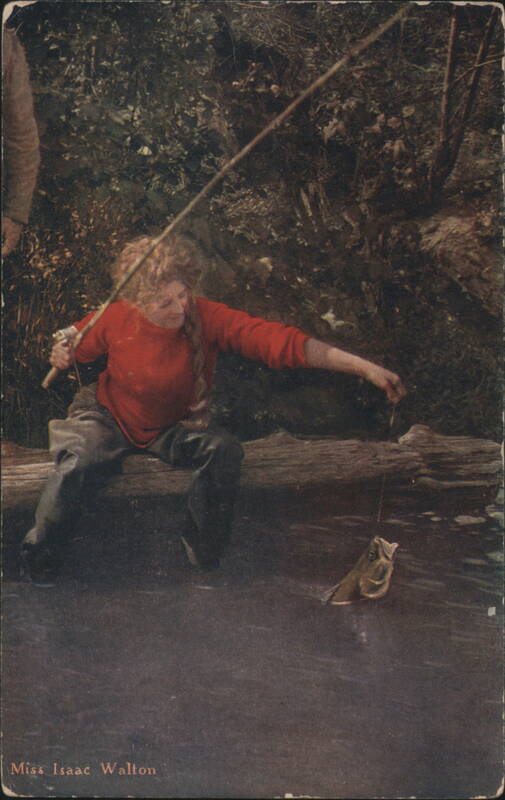 Miss Isaac Walton Fishing