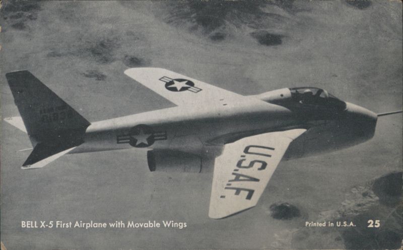 Bell X-5 First Airplane with Movable Wings, USAF 01838