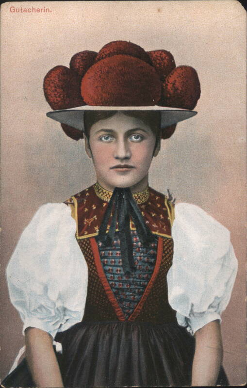 Gutacherin in Traditional Bollenhut Costume Germany