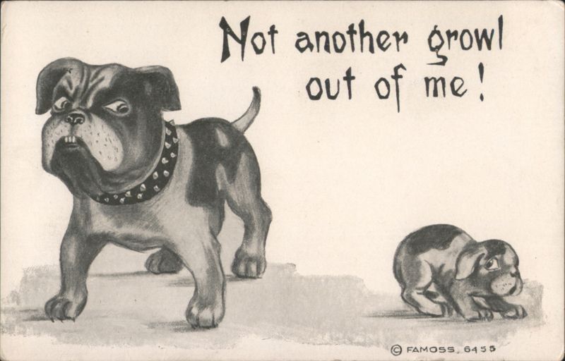 Not another growl out of me! Bulldog and Puppy Dogs