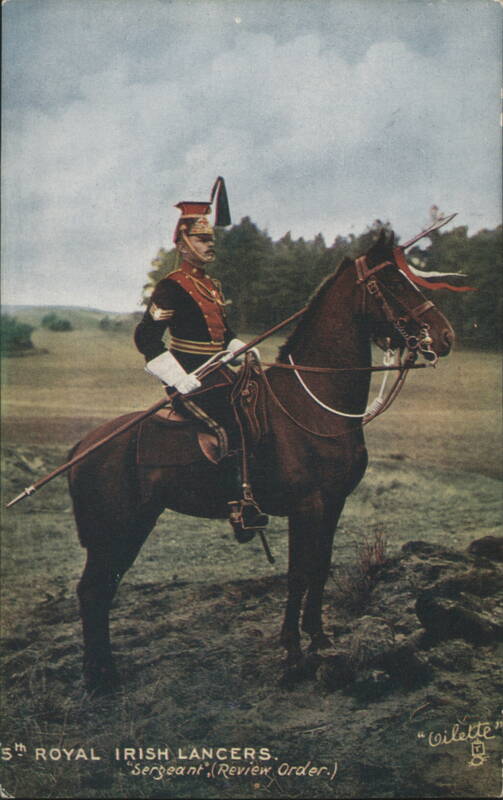 5th Royal Irish Lancers Sergeant in Review Order Ireland
