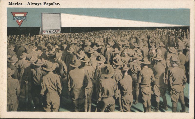 YMCA Movies for Soldiers - Always Popular World War I
